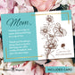Mothers Day Gifts For Mom Gift Sets For Tea Lovers Women And Men Tumbler 15 Unique Teas 10 Honey Straws (Mom Card-Purple)
