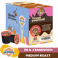 Crazy Cups Flavored Coffee For Keurig K-Cup Machines, Peanut Butter & Jelly Sandwich, Hot Or Iced Drinks, 22 Single Serve, Recyclable Pods(Pack Of 1)
