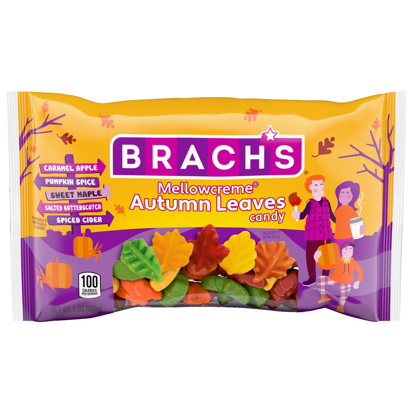 Brachs Mellowcreme Autumn Leaves Candy, Halloween Candy, 8oz Bag