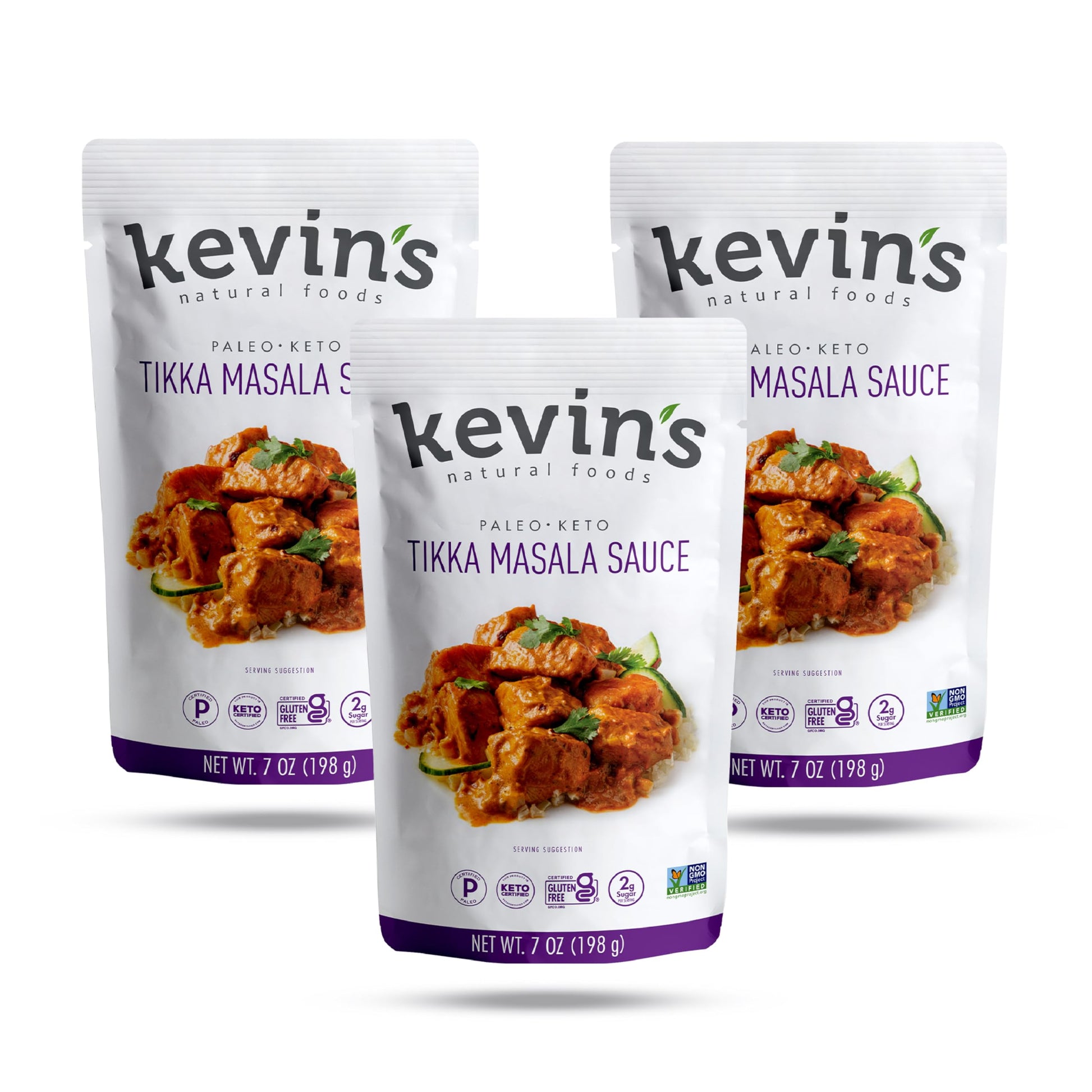 Kevin'S Natural Foods Tikka Masala Sauce - Keto And Paleo Simmer Sauce - Stir-Fry Sauce, Gluten Free, No Preservatives, Non-Gmo