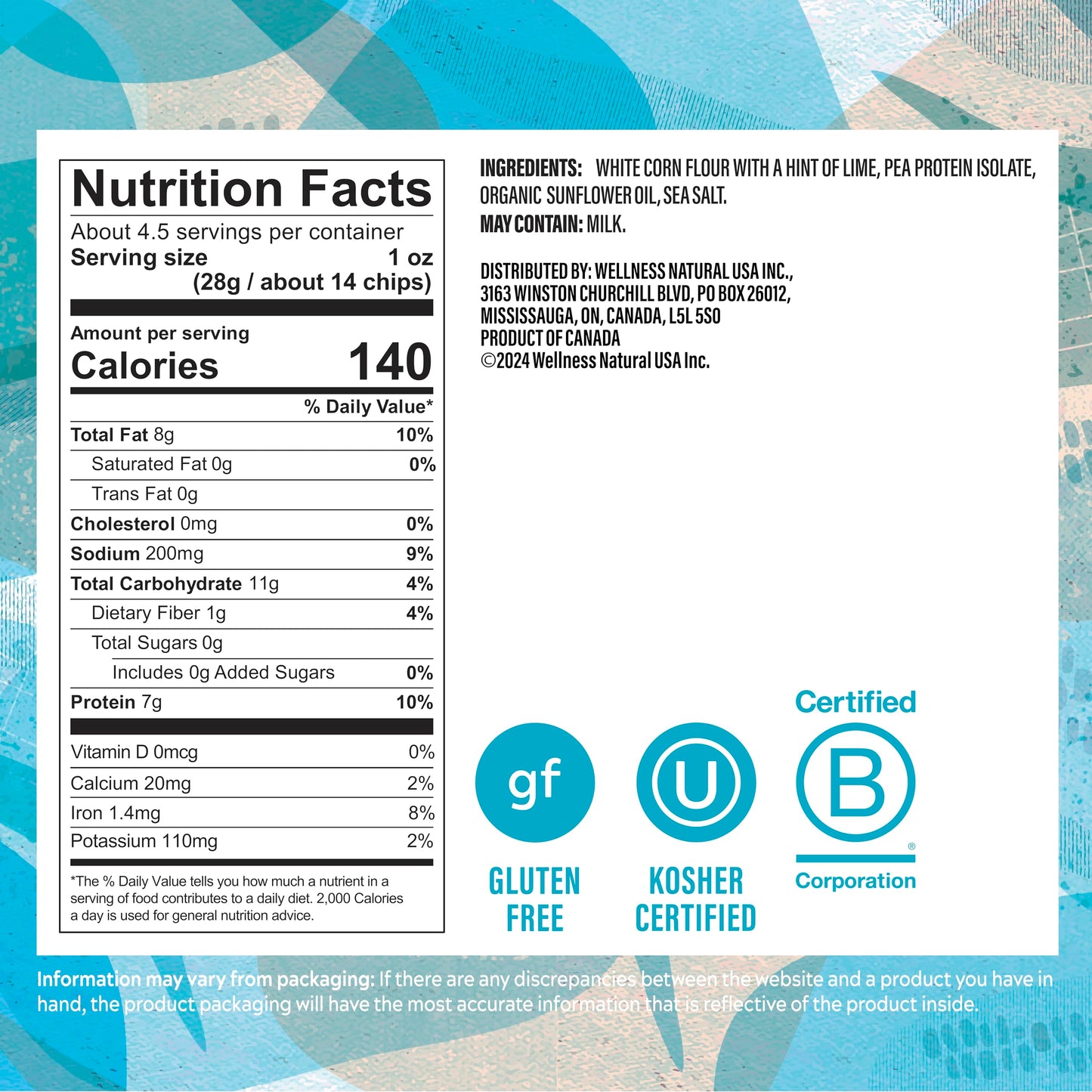 Simply Protein - Tortilla Chips, Restaurant Style Protein Chips, Sea Salt (3-Pack) - 7G Protein, 140 Calories, Gluten Free, Vega