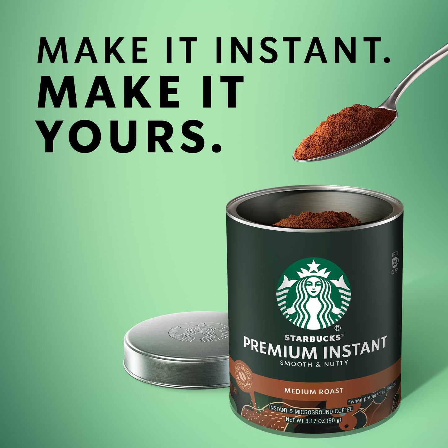 Starbucks Premium Instant Coffee, Medium Roast, 3 Pack, 3.17 Oz Each, 100% Arabica Beans