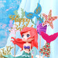 Wootkey Glitter Mermaid Theme Birthday Cake Topper Under The Sea Party Supplies Cake Decoration Cupcake Toppers 36 Pcs Mermaid T