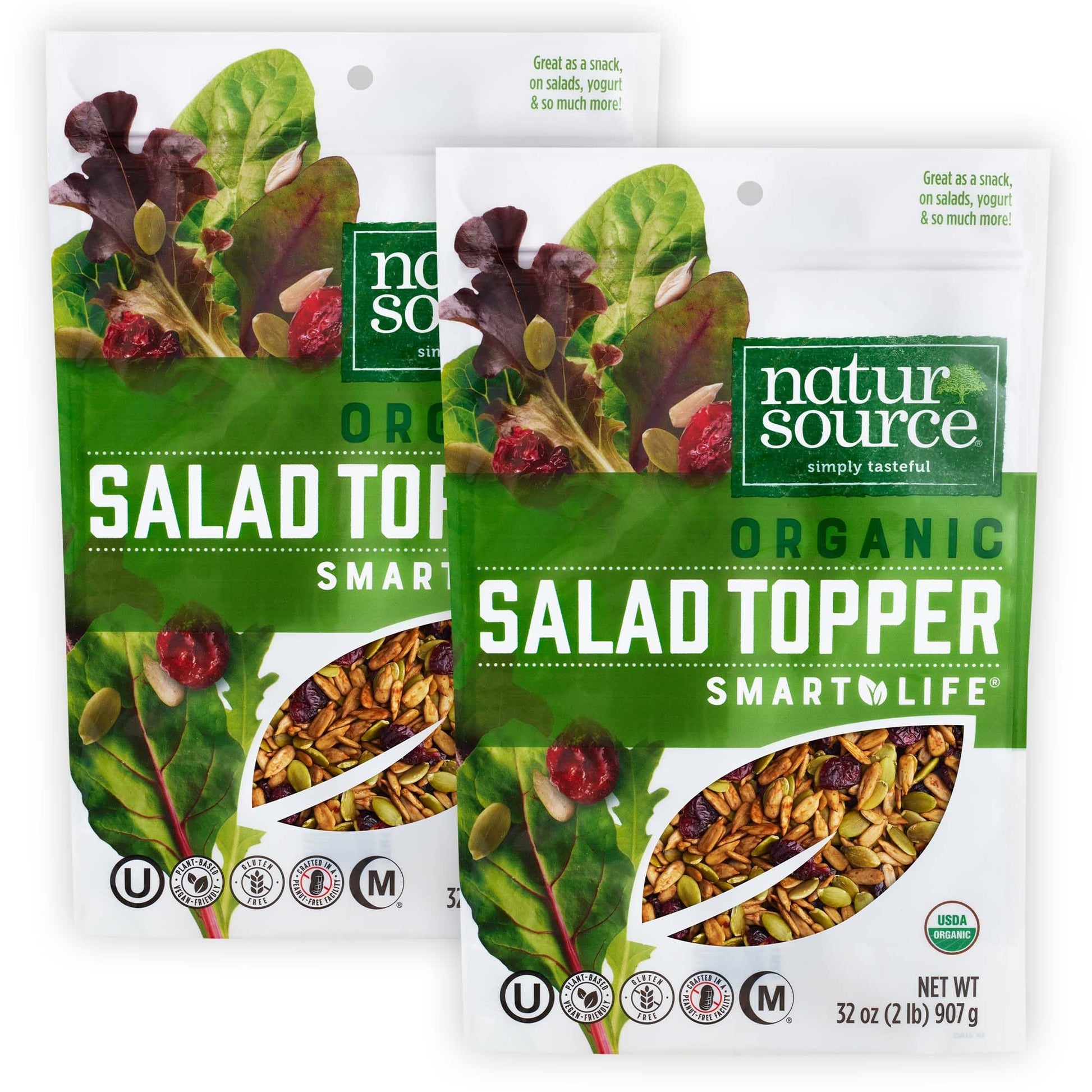 naturSource Organic Salad Topper - Salad Toppings, Salad Mix, Salad Toppers Seeds and Cranberries (32 Ounce (Pack of 2))