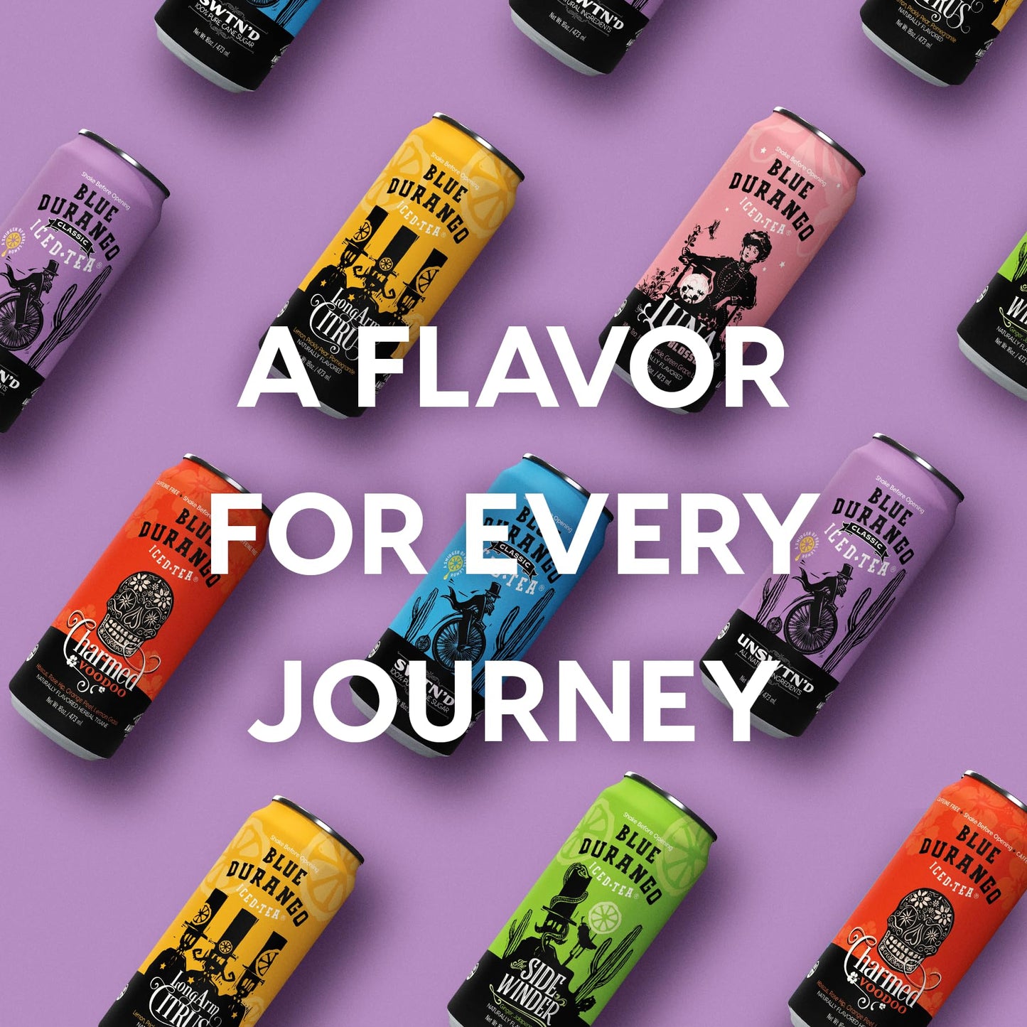 Blue Durango Iced Tea - Unsweetened Classic - Black Tea - Non-GMO, Gluten-Free - Zero Sugar Ice Tea - Natural Ingredient Ice Dri