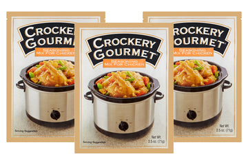 Crockery Gourmet Seasoning Mix for Chicken, Powdered Seasoning with Classic Chicken Flavor for Slow-Cooked Meals, 2.5 OZ Packet 