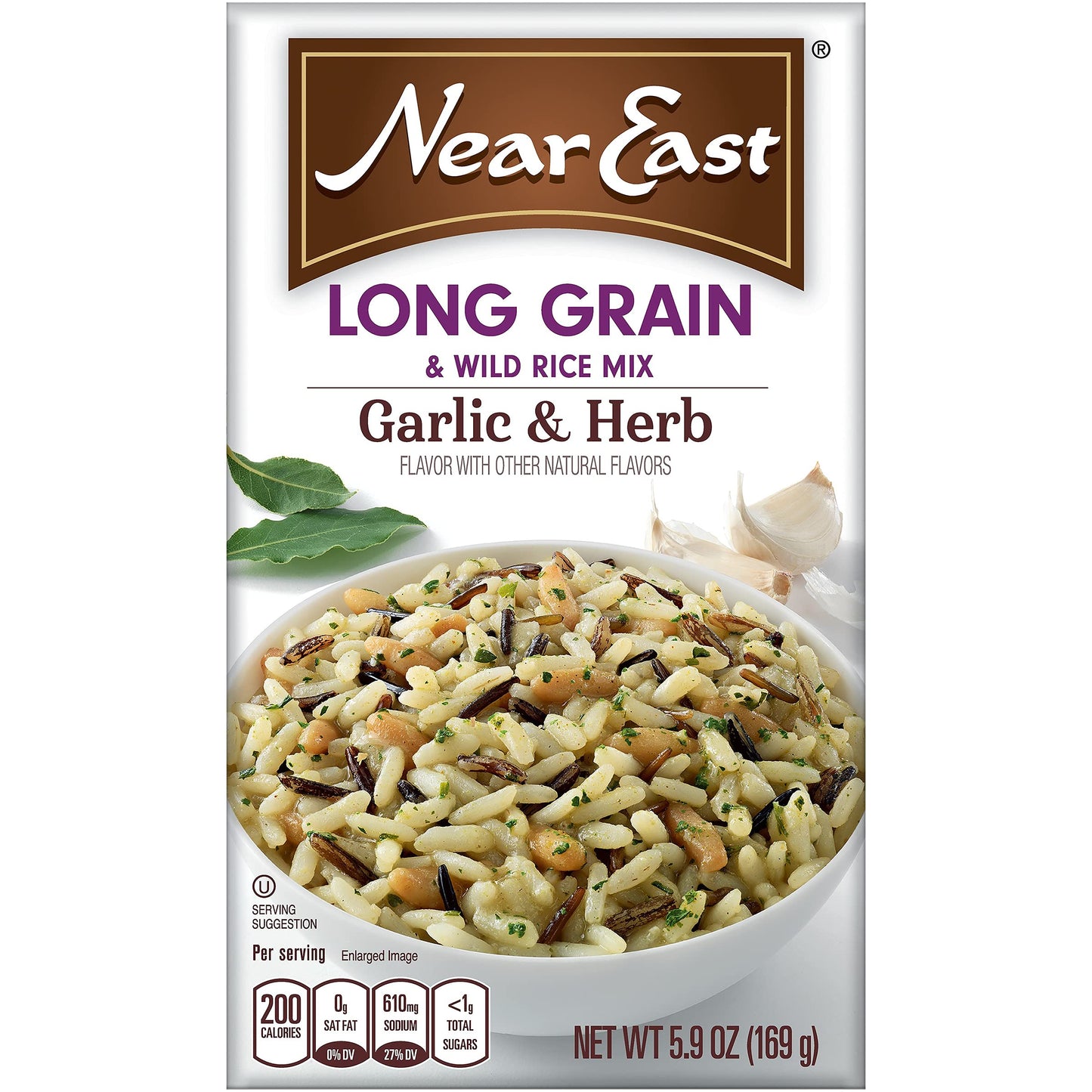 Near East Long Rain & Wild Rice Mix garlic & Herb 5.9oz Boz