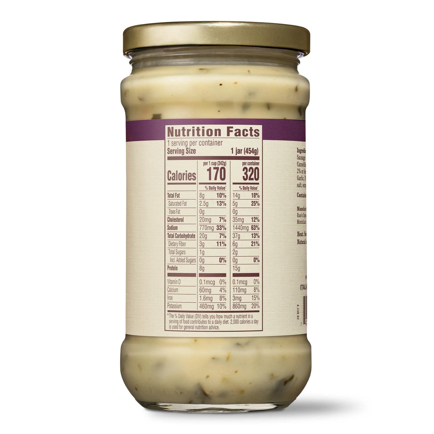 Raos Italian Sausage & Potato With Cannellini Beans Soup, 16 Ounce (Pack of 6)