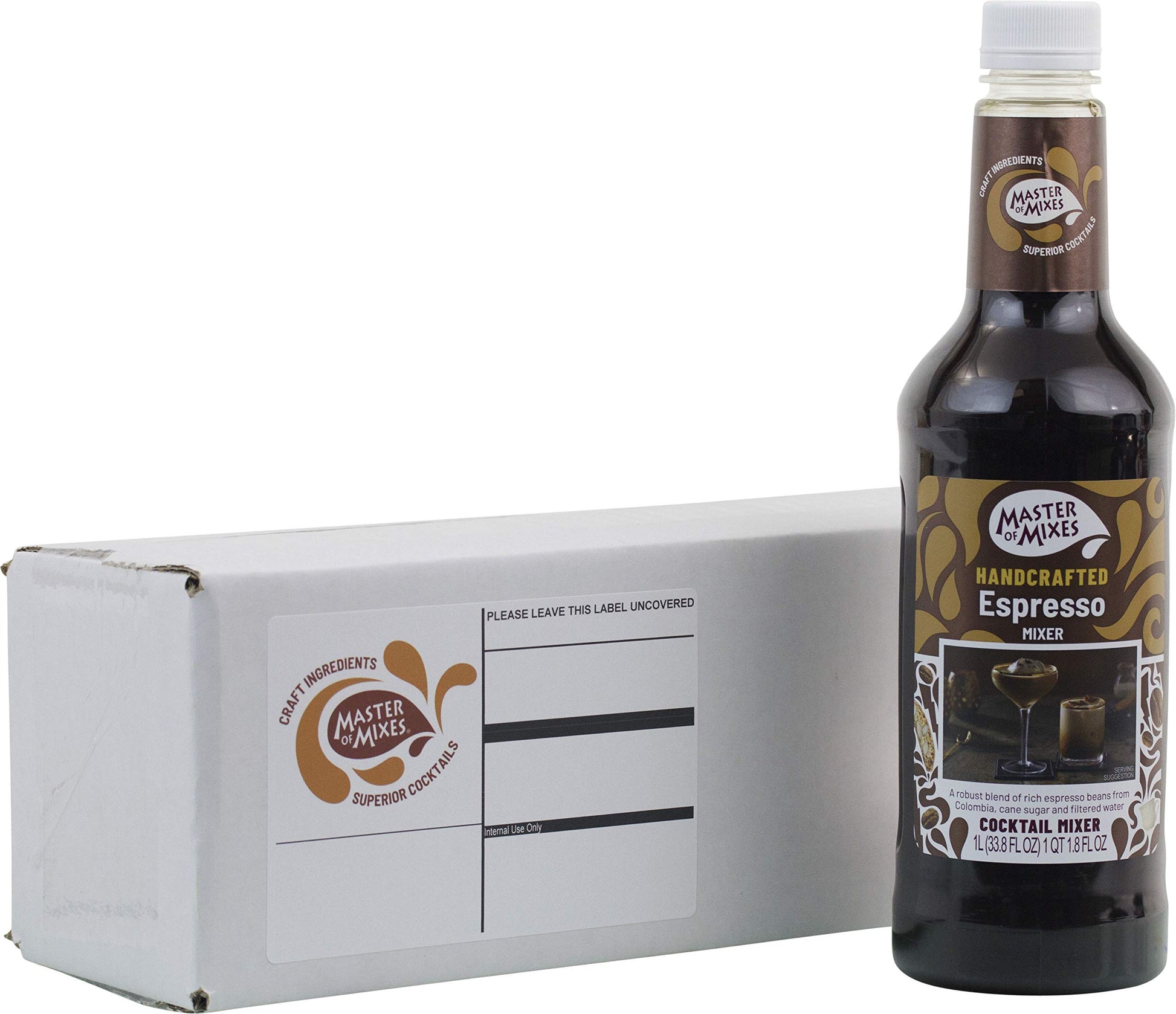 MASTER OF MIXES Espresso Drink Mix, Ready to Use, 1 Liter Bottle (33.8 Fl Oz)