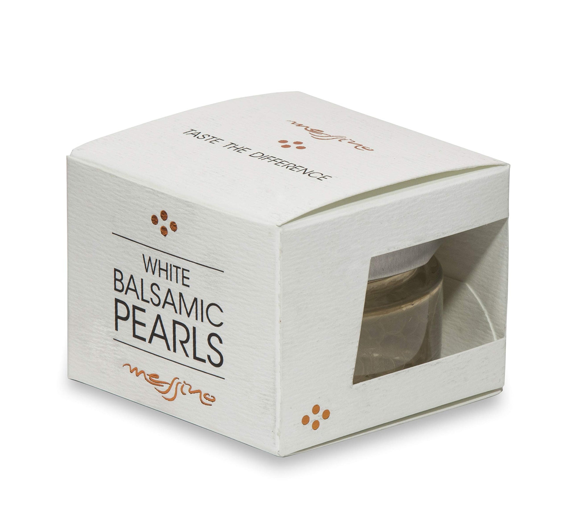 Messino White Balsamic Pearls, 50 ml, 1.69 Ounce, Imported from Greece