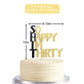 So Happy I'M Thirty Cake Topper - 30Th Birthday Cake Topper, Fabulous Birthday Cake Party Decorations.Black Men'S And Women'S 30