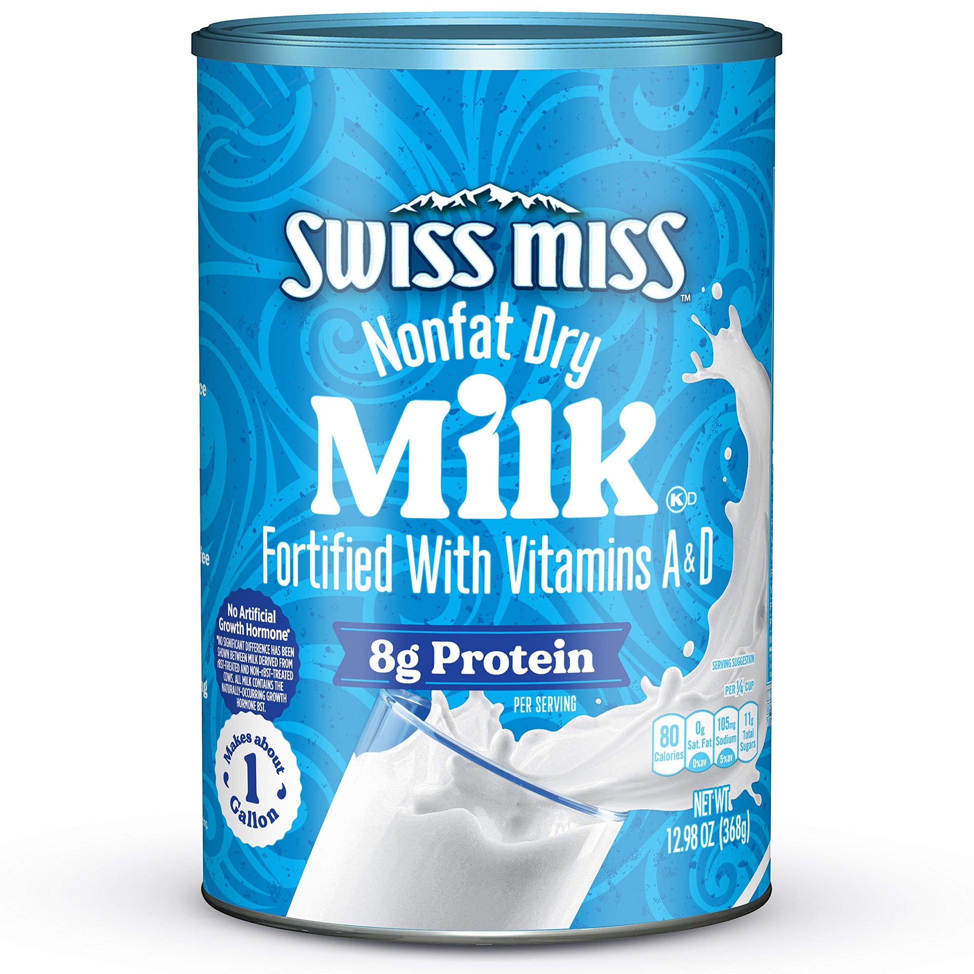 Swiss Miss Nonfat Dry Milk With Vitamins A And D, 12.98 Oz Canister