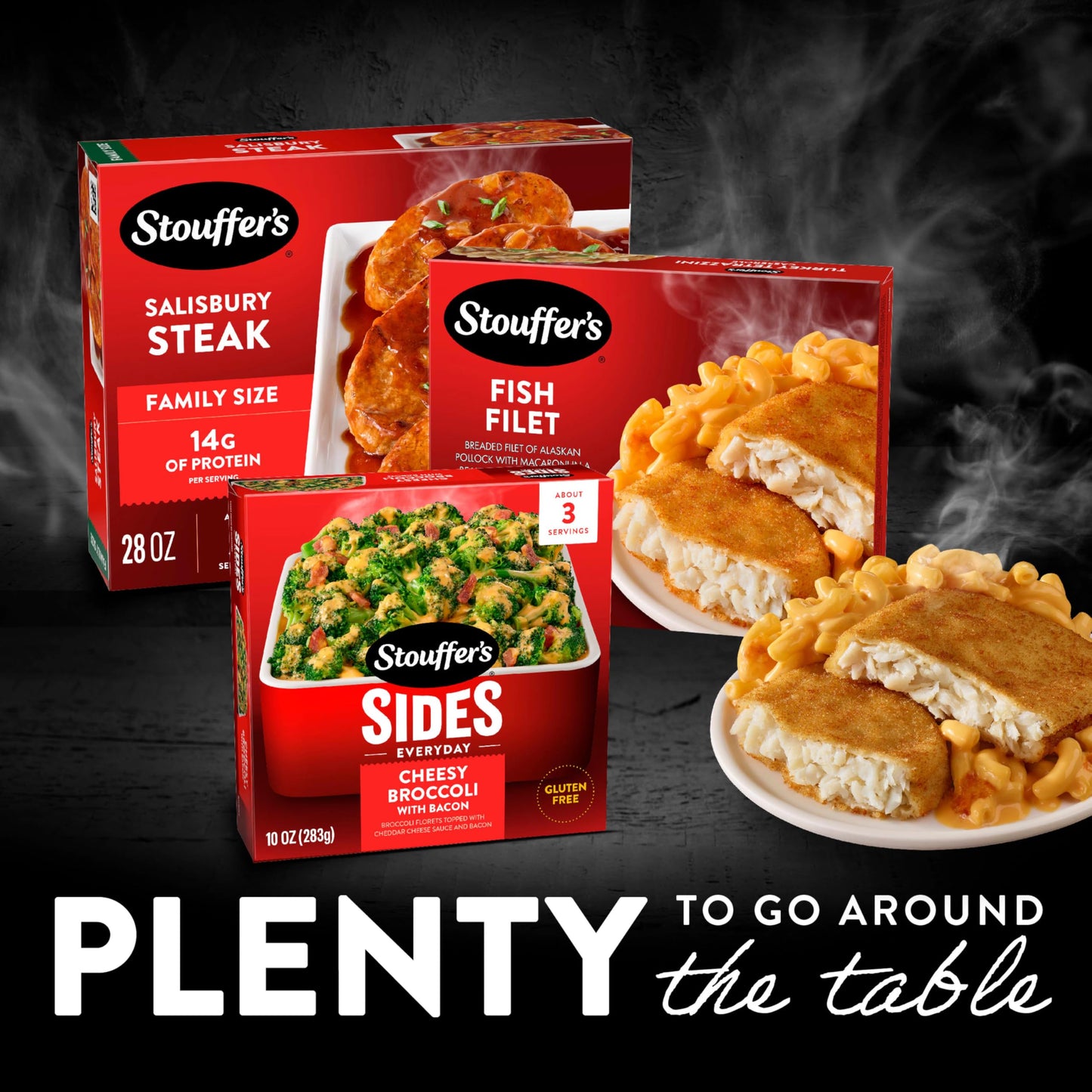 Stouffers Fish Filet, Single Serve, Frozen Fish Filet, Single Frozen Meals 9 oz