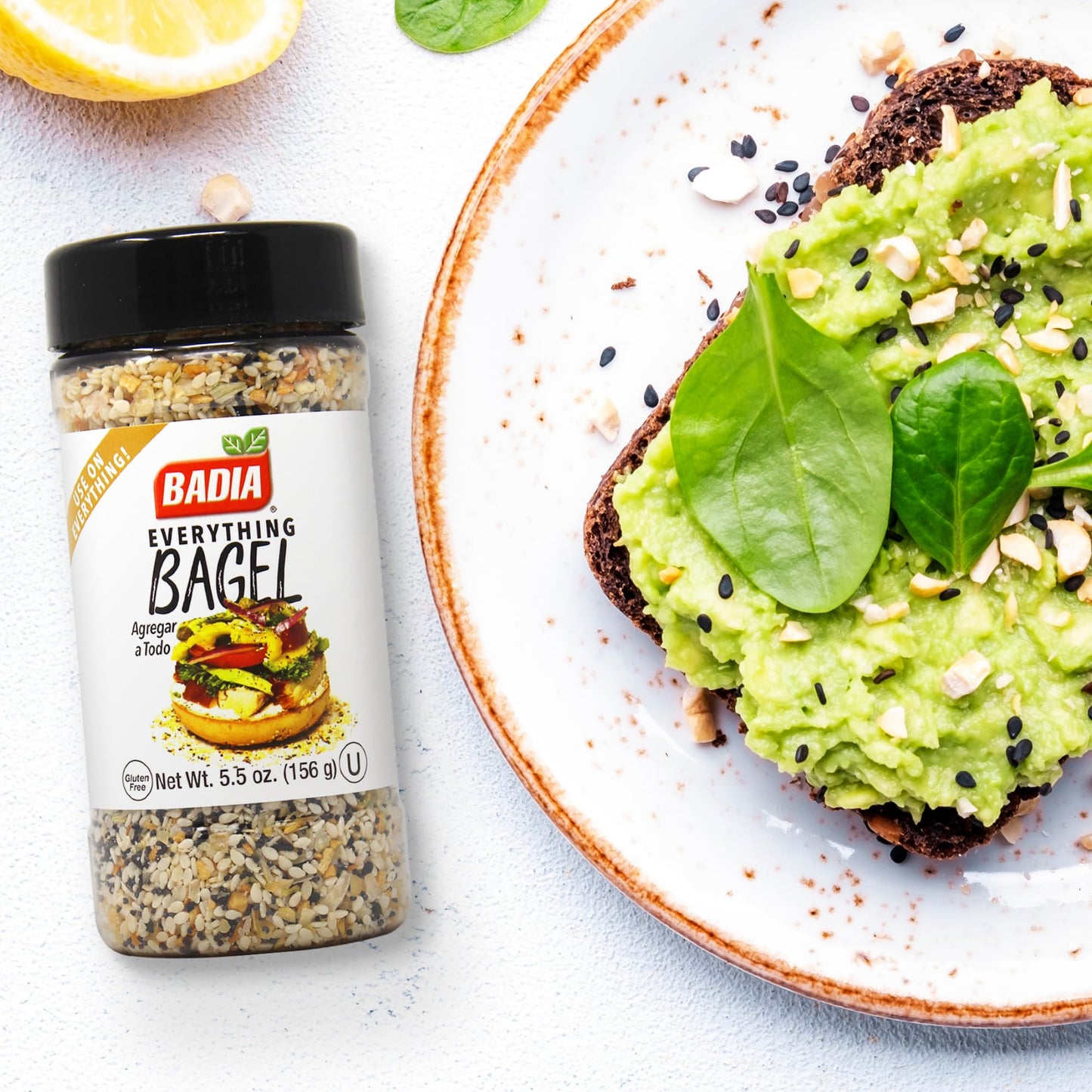 Badia Everything Bagel Mix Seasoning, 5.5 Ounce Bottle