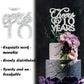 Bling Crystal Cheers To 25 Years Cake Topper - Best Keepsake 25Th Birthday Or Anniversary Decor Party Decorations Silver