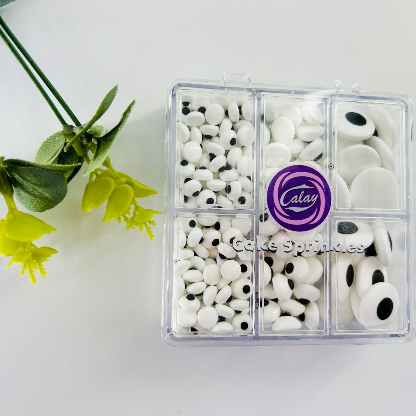 Edible Eyes Candy Eyeballs Sprinkles For Cake Decorating, Mix Sizes Eyeballs For Cupcake Cookie Toppings, Edible Halloween Sprin