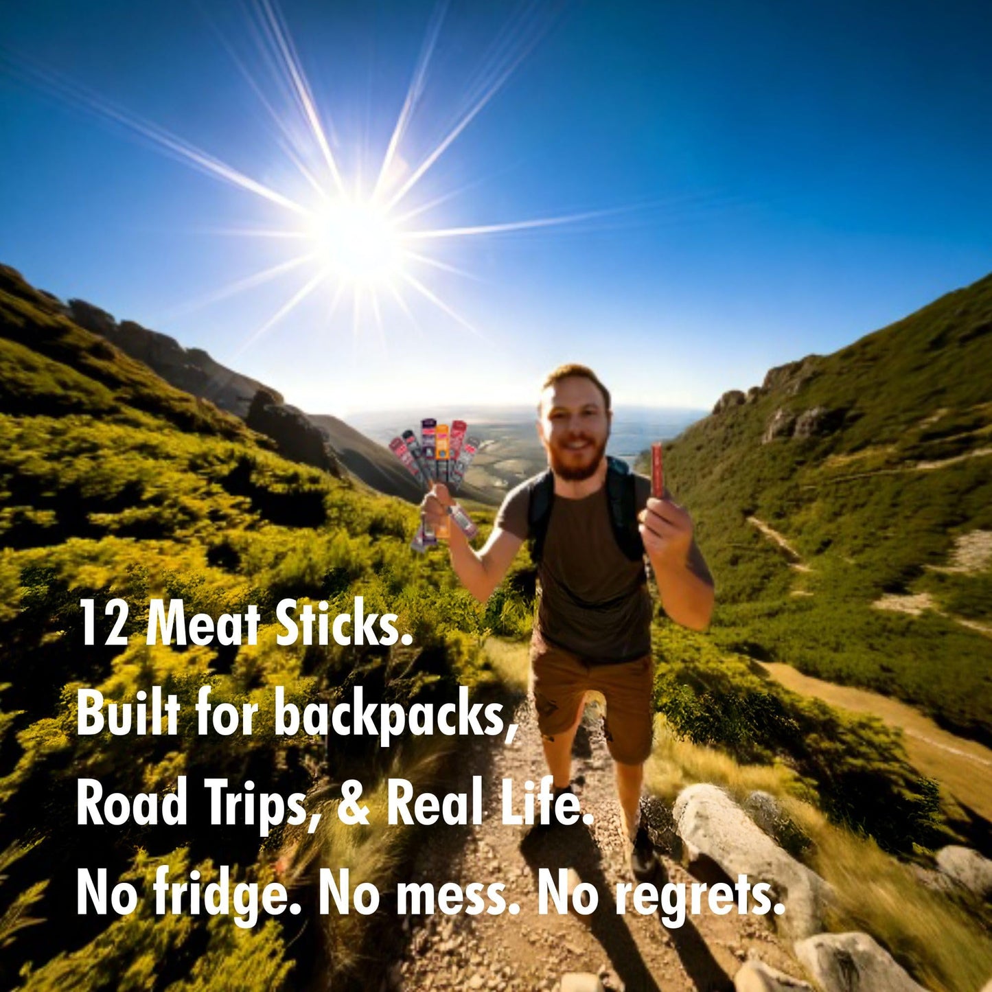 Jerky.Com 12-Pack Meat Stick Variety Pack - Includes Bonus Pepper Jack Turkey Sticks - Bold Meat & Snack Sticks Sampler | High Protein, Low Carb, Keto Friendly | Turkey, Ham, Pork, Beef Jerky Variety Pack | Jerky Gifts For Men