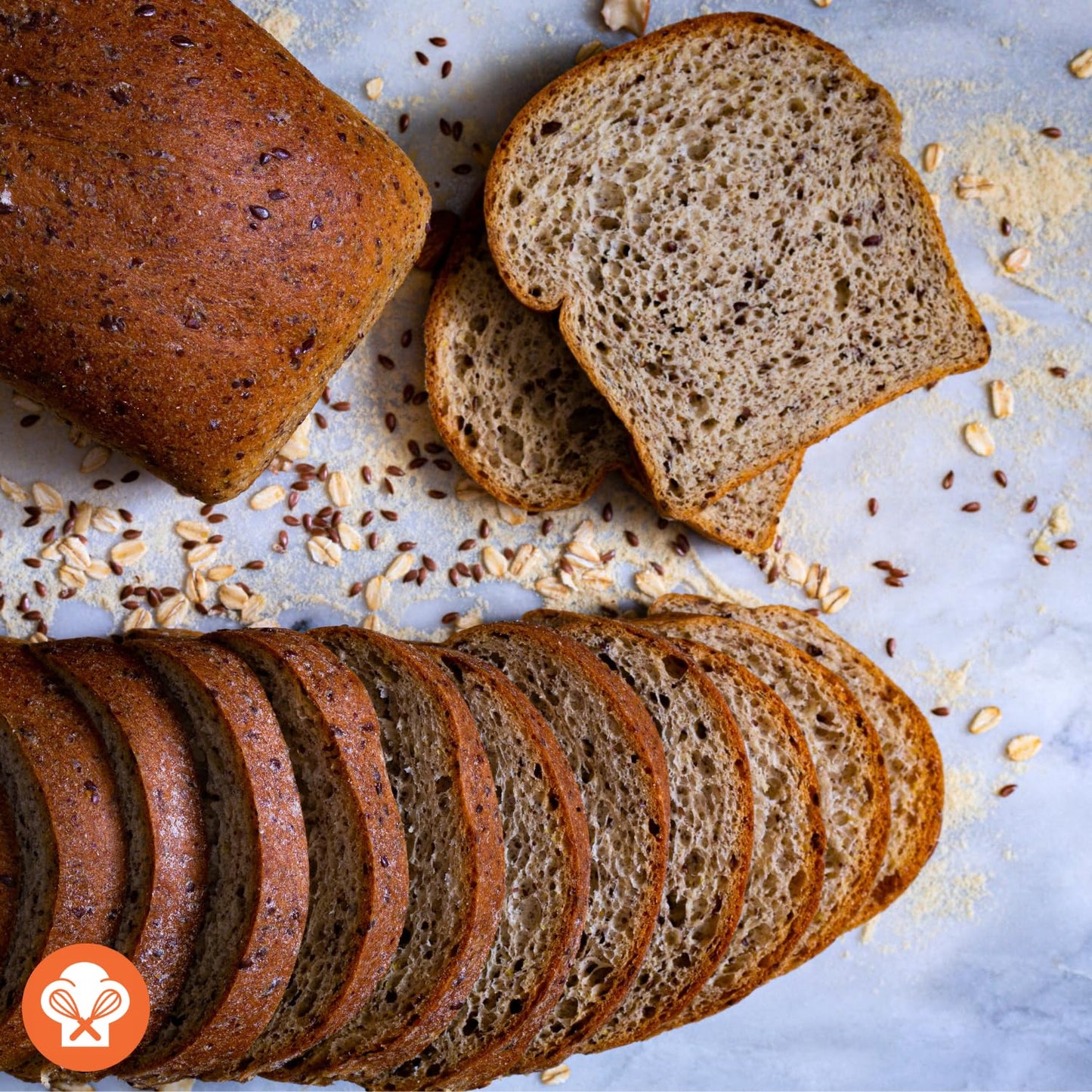 Dr. Bs Multigrain Bread | 2G Net Carbs & 7G Protein | Low Calorie, Vegan, Sugar Free | Fresh, Sliced, Keto & Low Carb Bread Loaf ((3 Pack (16 Oz), Plain)