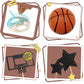 16 Pcs Basketball Cake Toppers, Basketball Theme Cake Decoration For Boy Birthday Basketball Cake Party Decorations Basketball P
