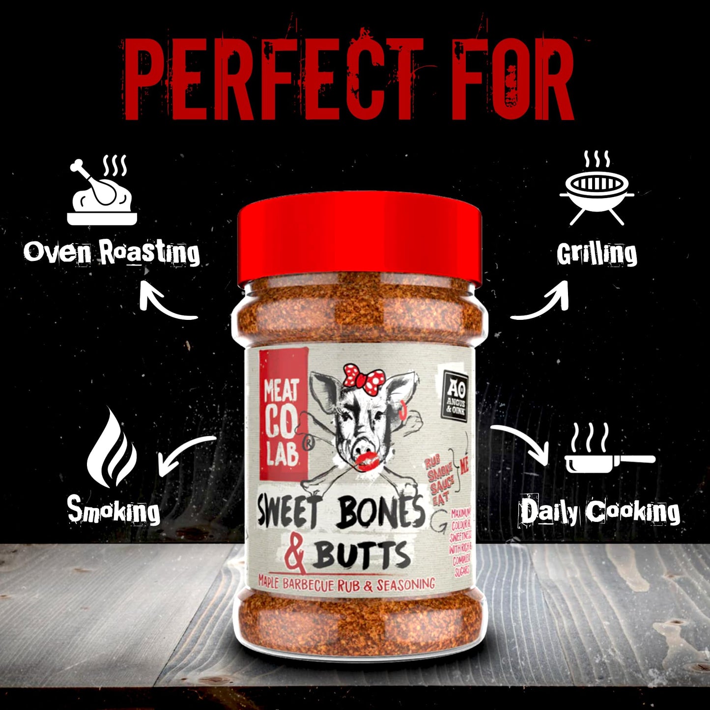 Angus & Oink Sweet Bones & Butts Rub - Maple & Javanese Sugar Blend - 200g