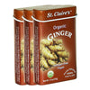 St. Claire'S Organic Herbal Pastilles, (Ginger, 1.5 Ounce Tin, Bundle Of 3) | Gluten-Free, Vegan, Gmo-Free, Plant-Based, Allerge