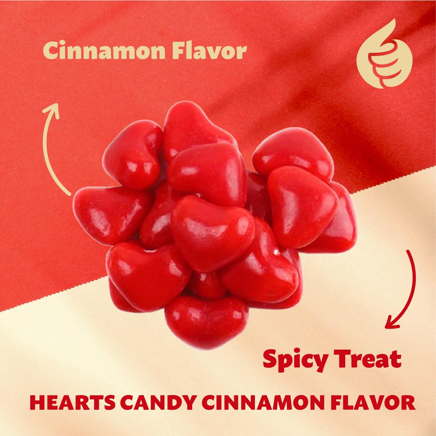 Imperial Hearts Cinnamon Hard Candy, 3-Pound Bag