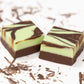 Valley Fudge Mint Chocolate Swirl Gourmet Candy, Fresh Artisan Fudge, Half Pound Package