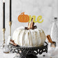 Gyufise 1 Pack Pumpkin One Cake Topper Glitter Fall Theme Little Pumpkin 1St Birthday Cake Pick Decorations For Baby Shower Firs