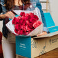 Benchmark Bouquets - 24 Stem Enhanced Blushing Beauty Roses (Glass Vase Included) - Flowers For Delivery - Gift For Graduation, Birthday, Anniversary, Sympathy, Get Well, Congratulations