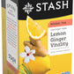 Stash Lemon Ginger Herbal Tea - Caffeine Free, Non-GMO, 20 Count (Pack of 6), Total 120 Bags