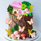 Jevenis Fairy Cake Decoration Garden Fairy Cake Decoration Mushroom House Cake Decoration Mushroom Cake Decoration Butterfly Cak