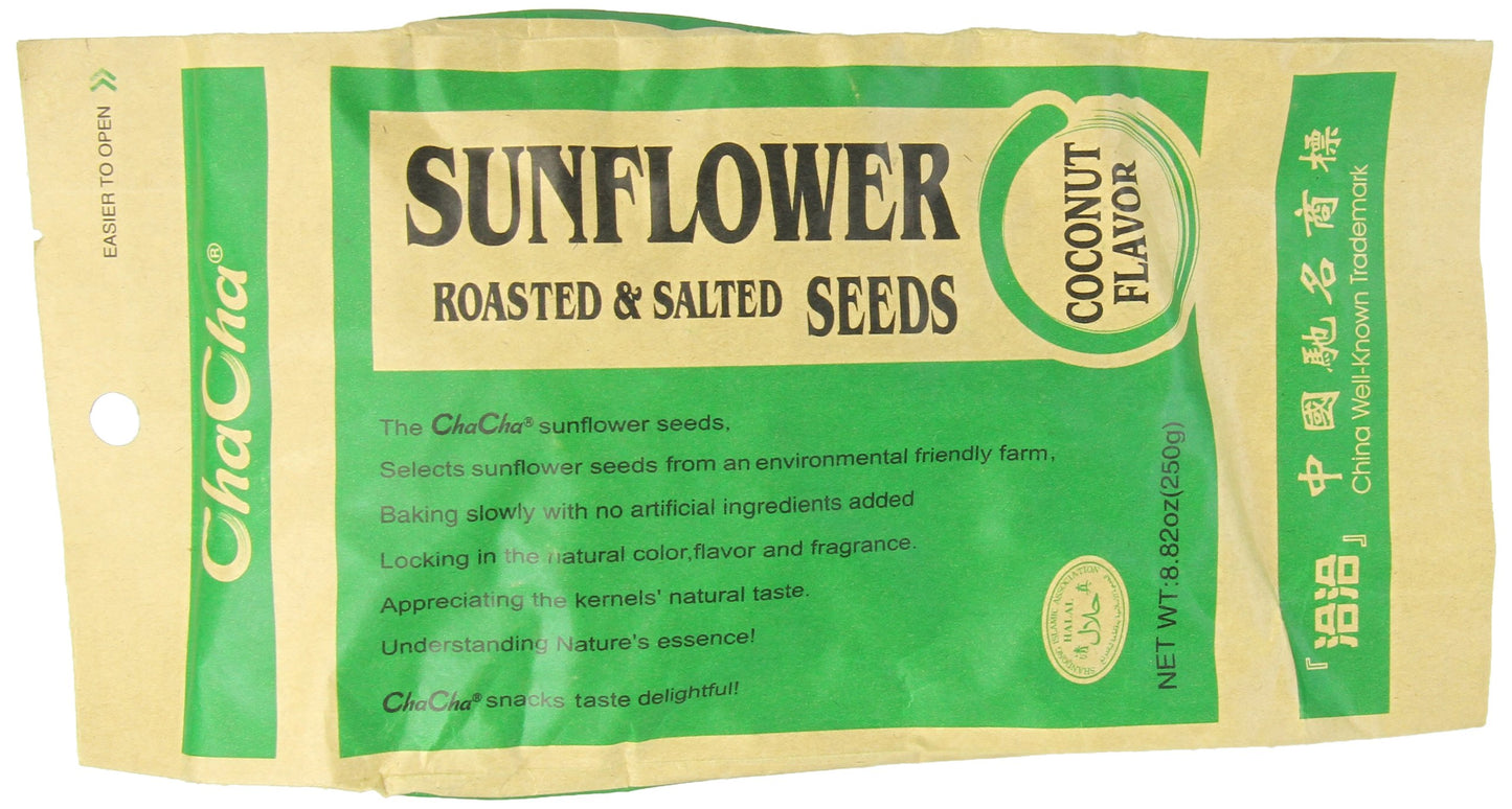 Cha Cha Sunflower Seeds, Coconut Flavor, 8.82 Ounce