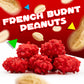 French Burnt Peanuts Candy | 1 Pound Bag | Crunchy Coated Peanuts | Old Fashioned Treat for Snacking and Gifting | Red Candy wit