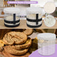 Large Sourdough Starter Jar, Wide Mouth Bread Starter Kit with Ounce&ML Scale Line,Marked Feeding Band, Thermometer, Scraper, Me