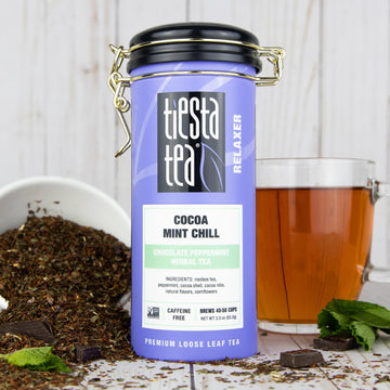 Tiesta Tea - Cocoa Mint Chill | Chocolate Peppermint Herbal Tea | Premium Loose Leaf Tea Blend | Non-Caffeinated Tea | Make Hot