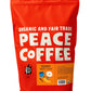 Peace Coffee Birchwood Breakfast Blend | 5 lb Ground Medium Roast | Organic Fair Trade | Smooth, Mild Flavor | Shade Grown, Fres