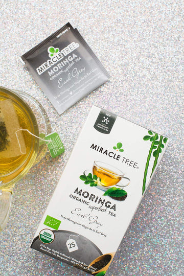 Miracle Tree - 3 Count Of Organic Moringa Superfood Tea, 25 Individually Sealed Tea Bags, Earl Grey (Keto, Detox, Energy/Immunit