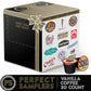 Perfect Samplers French Vanilla Coffee Pods Variety Pack, Medium Roast, 30 Count for Keurig K Cups