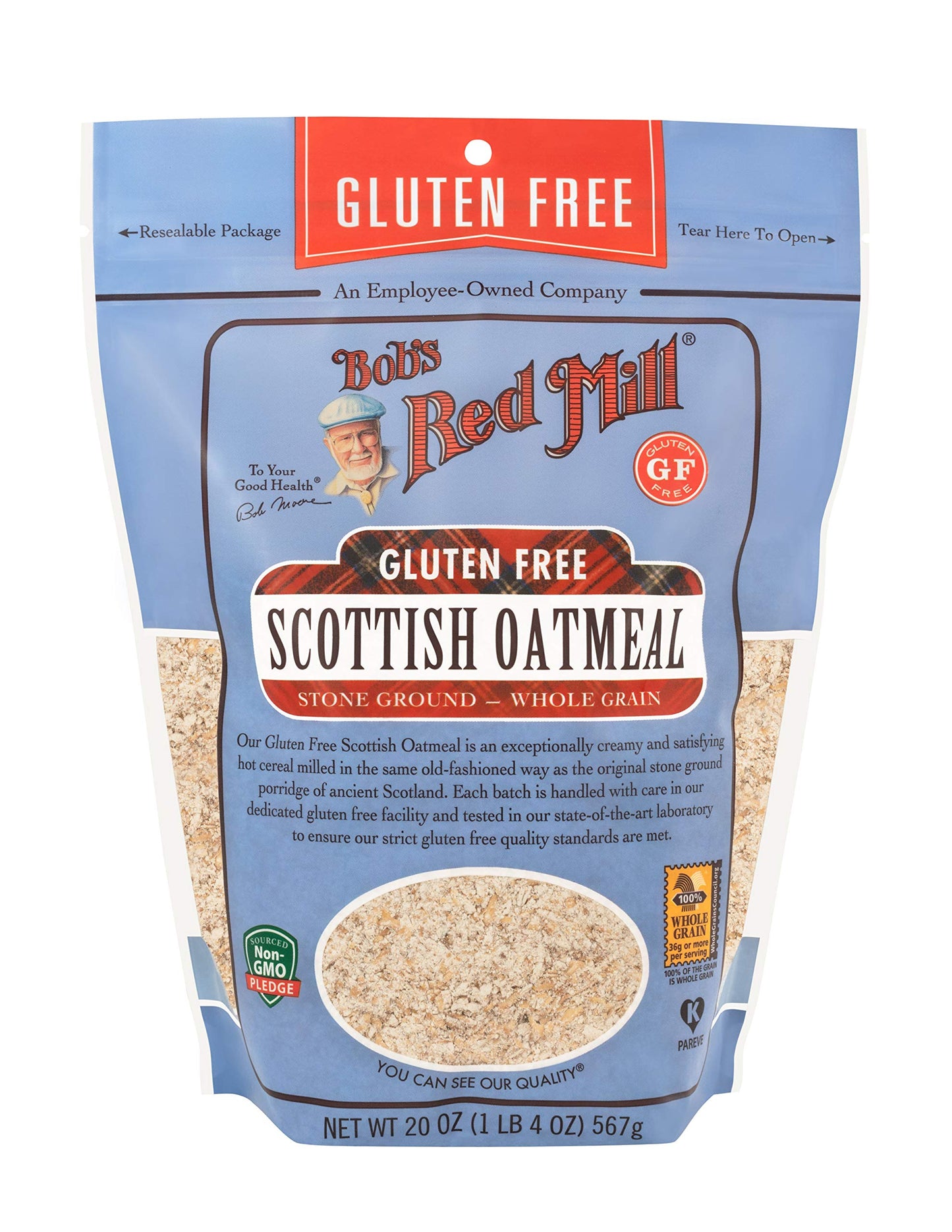 Bobs Red Mill Gluten Free Scottish Oatmeal 20 Oz