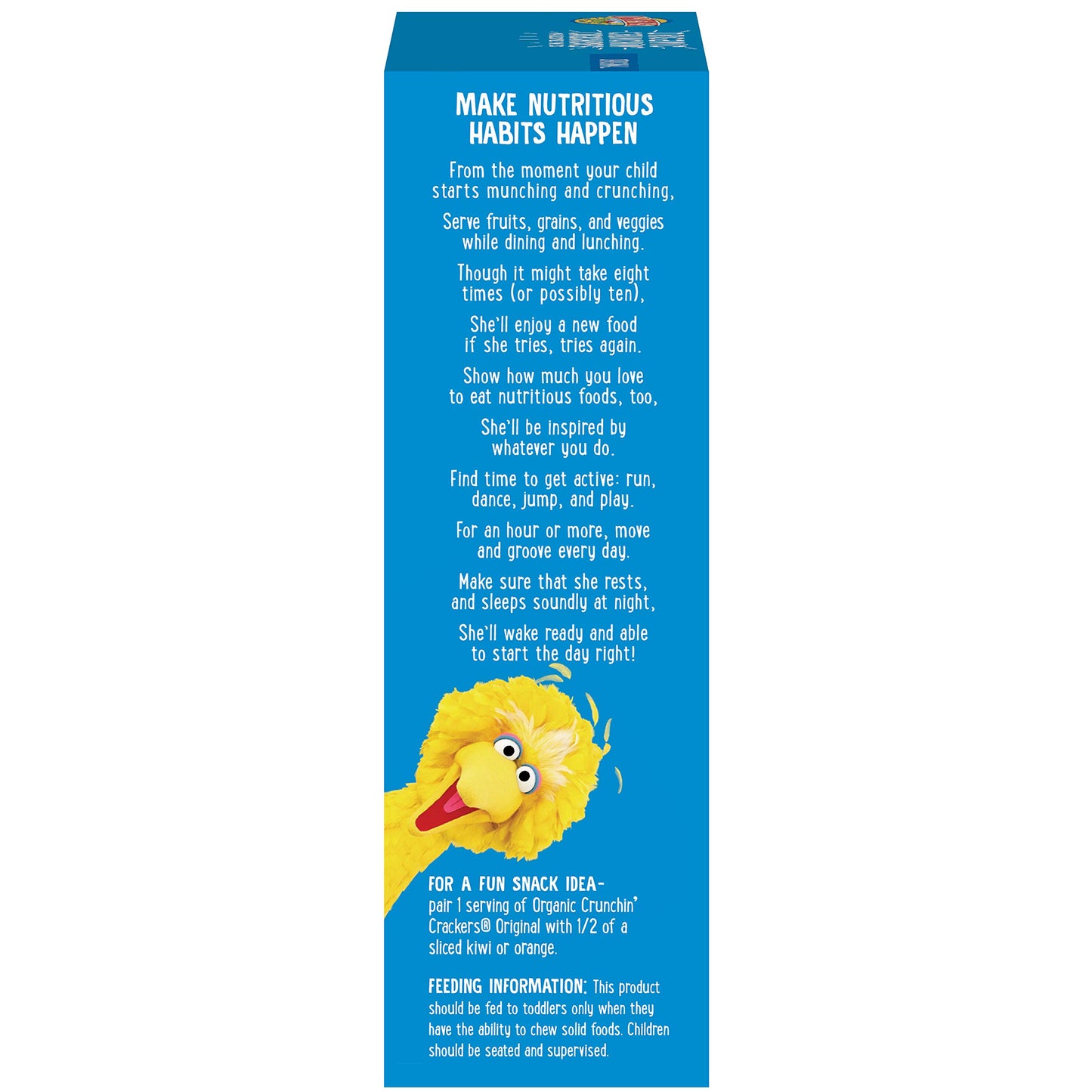 Earth'S Best Organic Sesame Street Toddler Crunchin' Crackers, Original, 5.3 Oz. Box
