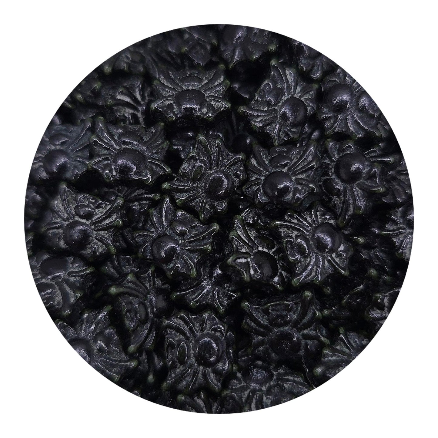 NCS Black Spider Edible Candy Cake Toppers, 8 ounces