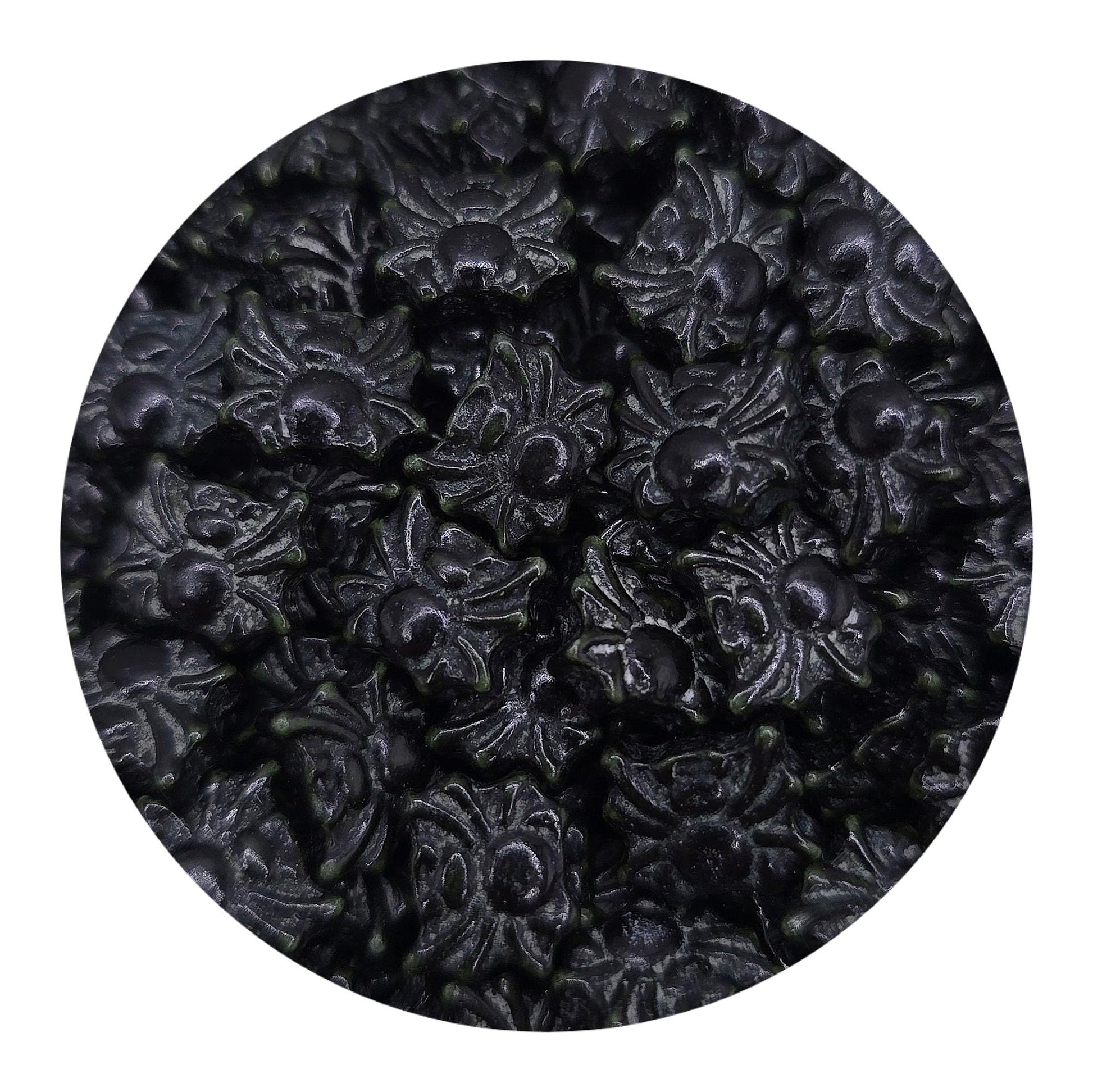 NCS Black Spider Edible Candy Cake Toppers, 8 ounces