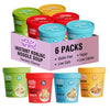 VOLO VERO Konjac Noodle Variety Pack -Tom Yum, Miso, Kimchi,''Spicy'' Red Curry, 6 Pack Low Carb Instant Shirataki Noodles Angel