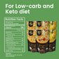 Hethstia Shirataki Noodle Low-Carb Pasta Variety Pack- Spaghetti, Fettuccine and Rice, Low Calorie Konjac Noodles Sugar Free, Gl
