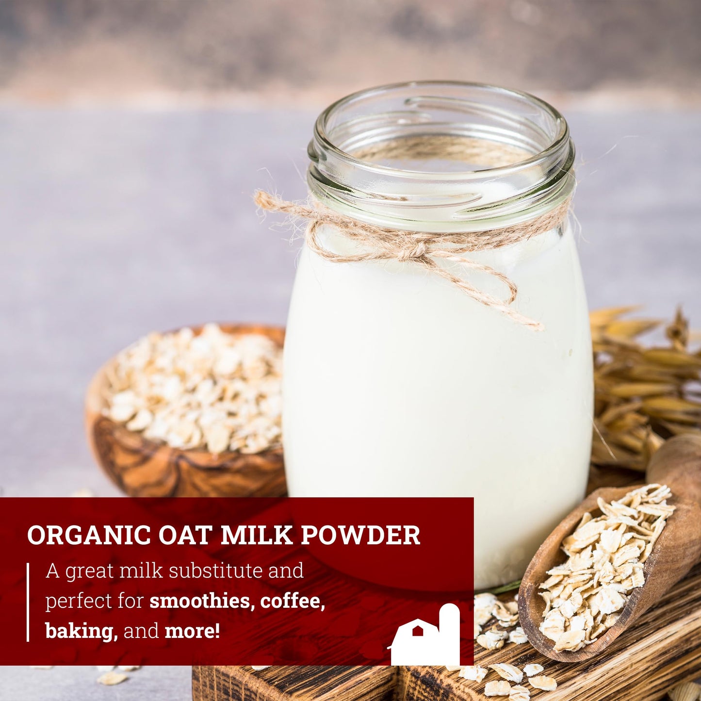 Hoosier Hill Farm Organic Oat Milk Powder  2LB (Pack of 1)