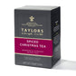 Taylors of Harrogate Spiced Christmas, Holiday Black Tea, Individually Wrapped Bags, 20 Count (Pack of 6), Deep, Festive and Spi