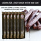 Premium Aufschnitt Grass Fed Beef Jerky Sticks, Low Sodium, Keto & Halal Friendly, 1 Ounce (Pack of 6) - Pepper