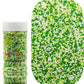 SE Si&Moos St Patrick's Day Nonpareils Sprinkles Green and White Sprinkles White Green Sugar Pearls St Patrick's Day Cupcake Top