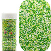 SE Si&Moos St Patrick's Day Nonpareils Sprinkles Green and White Sprinkles White Green Sugar Pearls St Patrick's Day Cupcake Top
