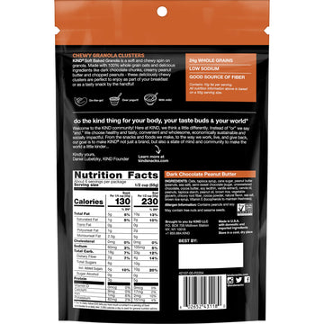 Kind Soft Baked Granola, Dark Chocolate Peanut Butter, 11 Oz (Pack Of 1)